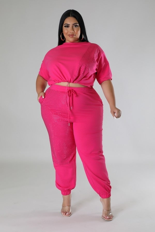 The It’s a Vibe Plus Size Pants Set